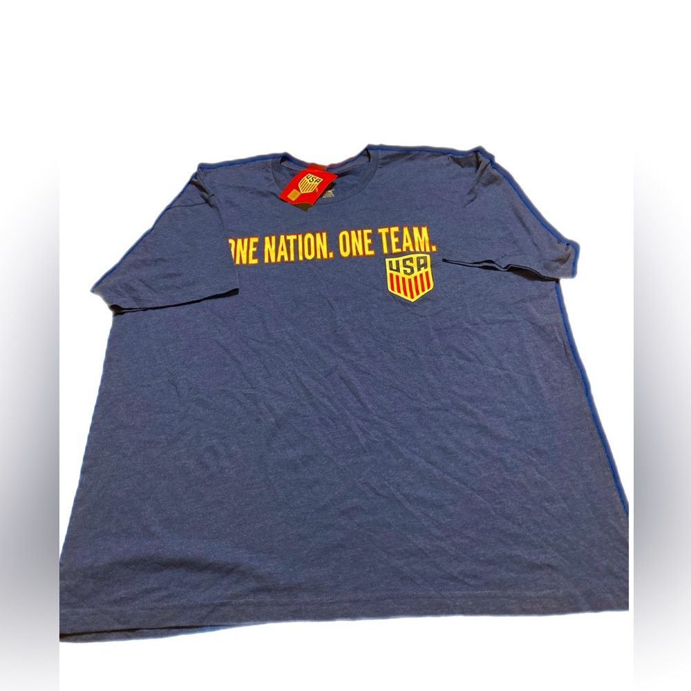 USA Men’s One Nation One Team blue Tshirt, size XXL, short sleeve